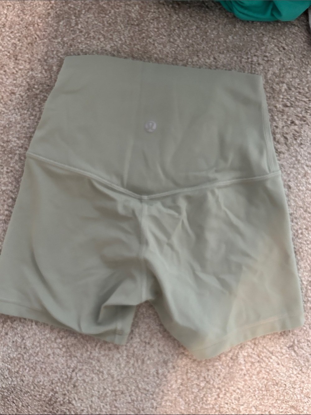 lululemon athletica High-Rise Sage Green Bike Shorts